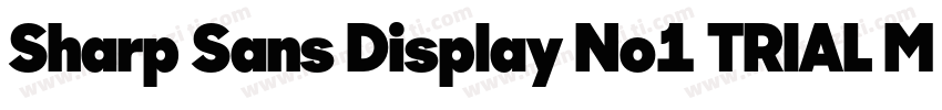 Sharp Sans Display No1 TRIAL Medium字体转换